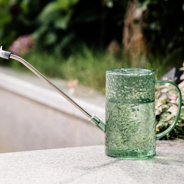 Lightweight, leak proof long spout plant watering can