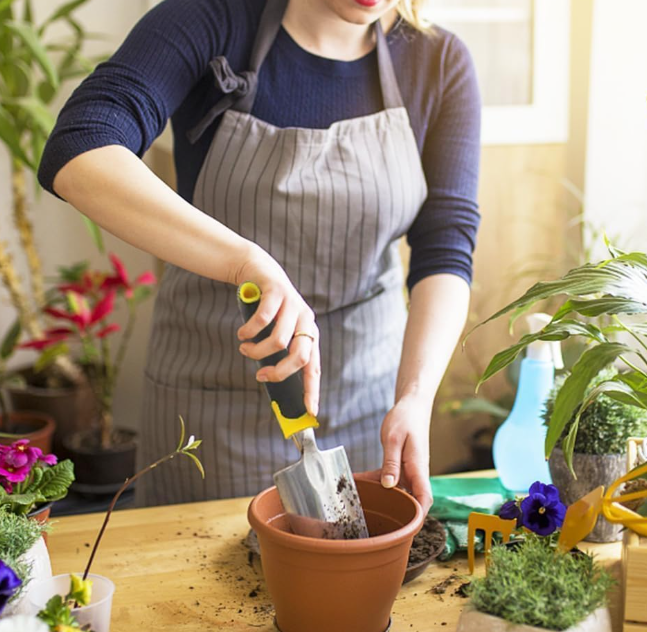 Reinforced stainless steel gardening trowel, for loosening soil and weeding Image 2