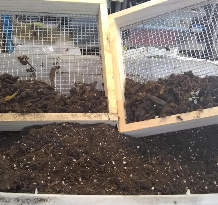 Multi purpose metal garden sieve for screening soil, rocks, and compost