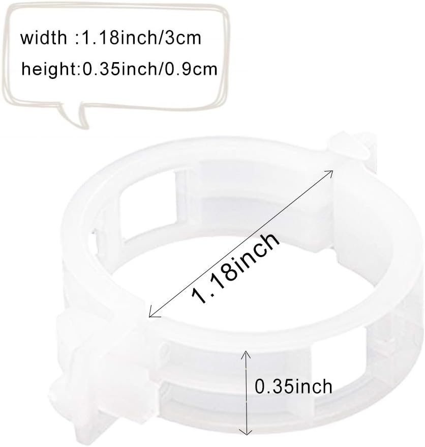 300 piece set of white gardening vine clips for securing flowers, tomatoes, and orchid stems Image 2