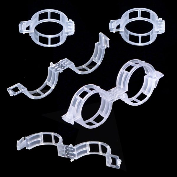 120 piece set of plastic plant support clips for securing vines and organizing stems